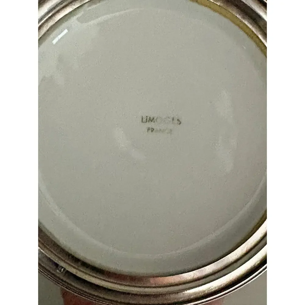Cottagecore White Ceramic Storage Jar with Lid Limoges Made in France